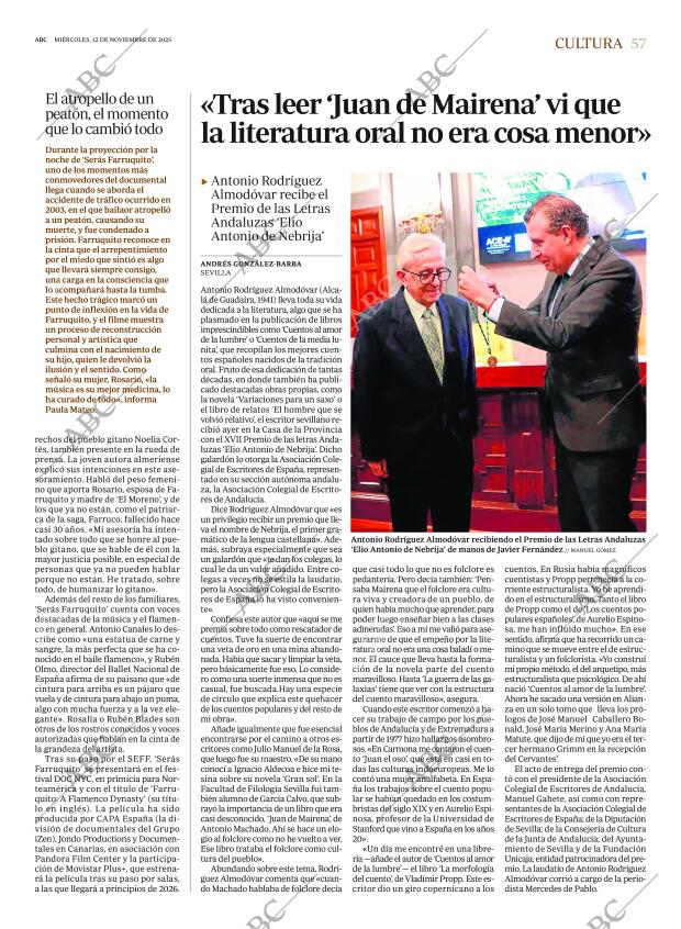ABC SEVILLA 12-11-2025 página 57