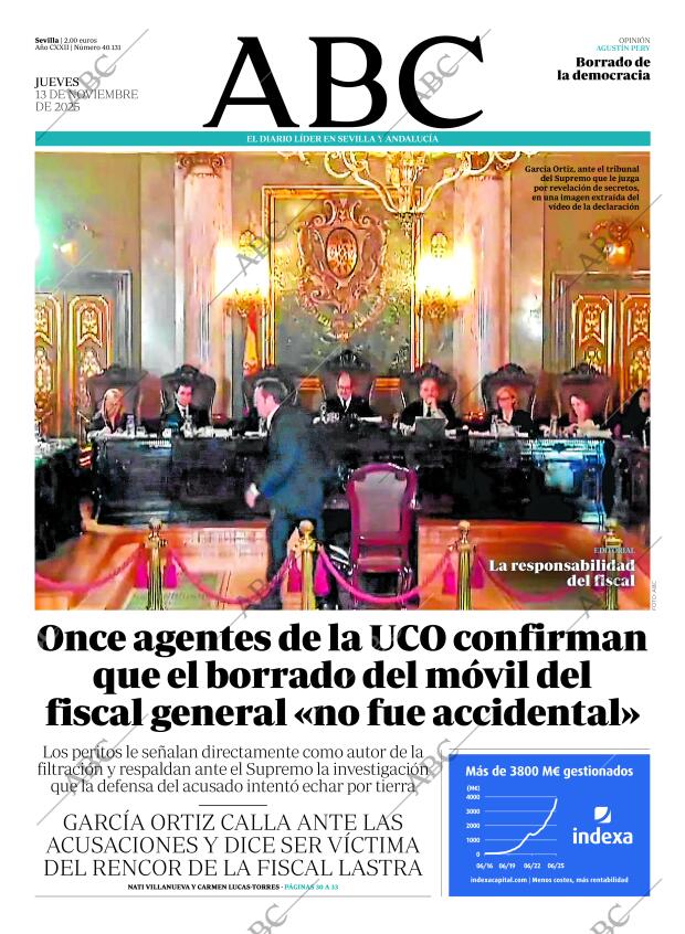 ABC SEVILLA 13-11-2025 página 1