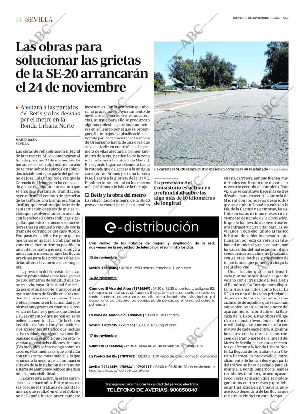 ABC SEVILLA 13-11-2025 página 14