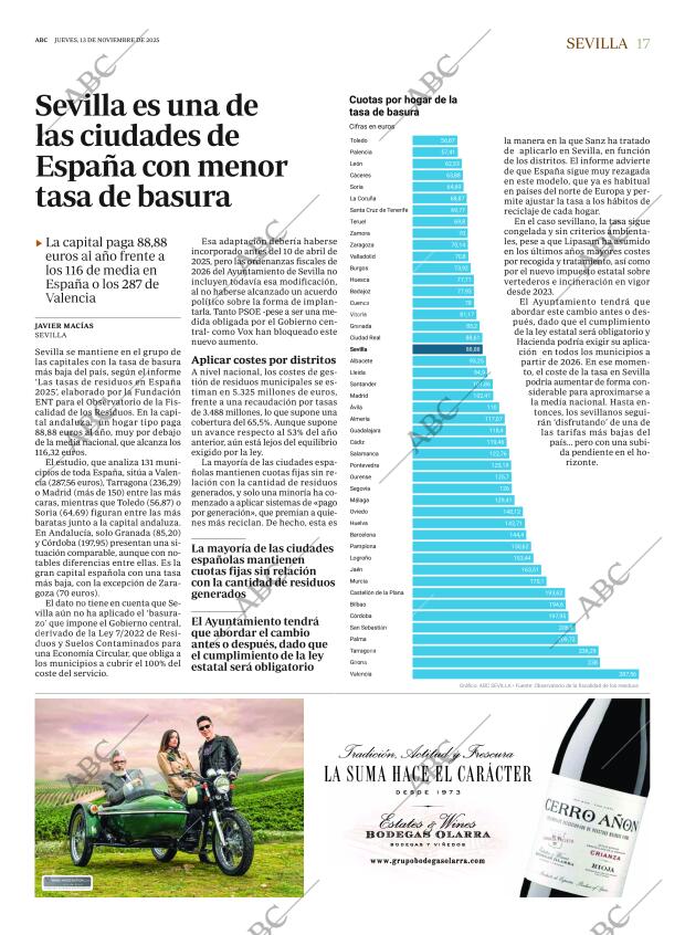 ABC SEVILLA 13-11-2025 página 17