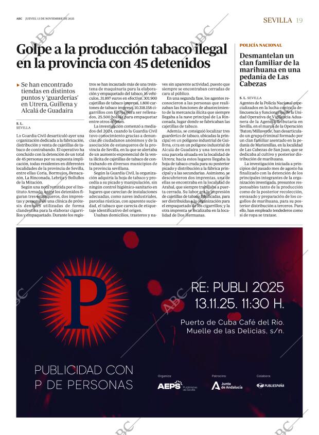 ABC SEVILLA 13-11-2025 página 19