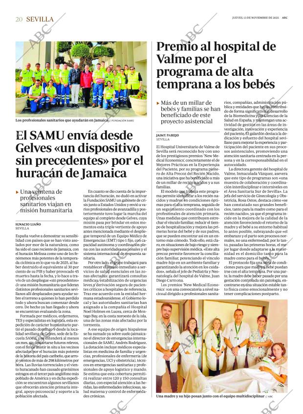 ABC SEVILLA 13-11-2025 página 20