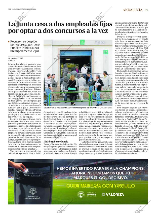 ABC SEVILLA 13-11-2025 página 29