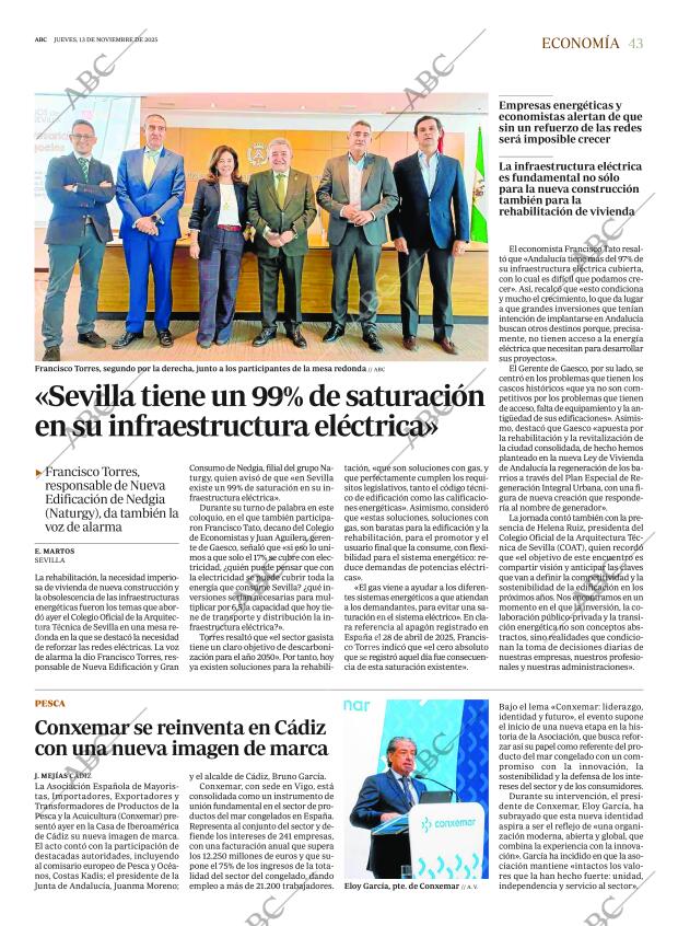 ABC SEVILLA 13-11-2025 página 43