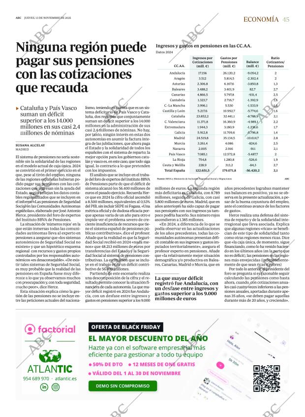 ABC SEVILLA 13-11-2025 página 45