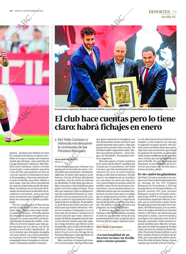 ABC SEVILLA 13-11-2025 página 59