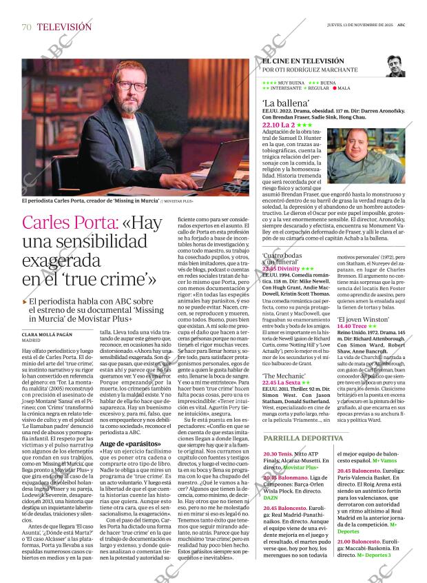 ABC SEVILLA 13-11-2025 página 70