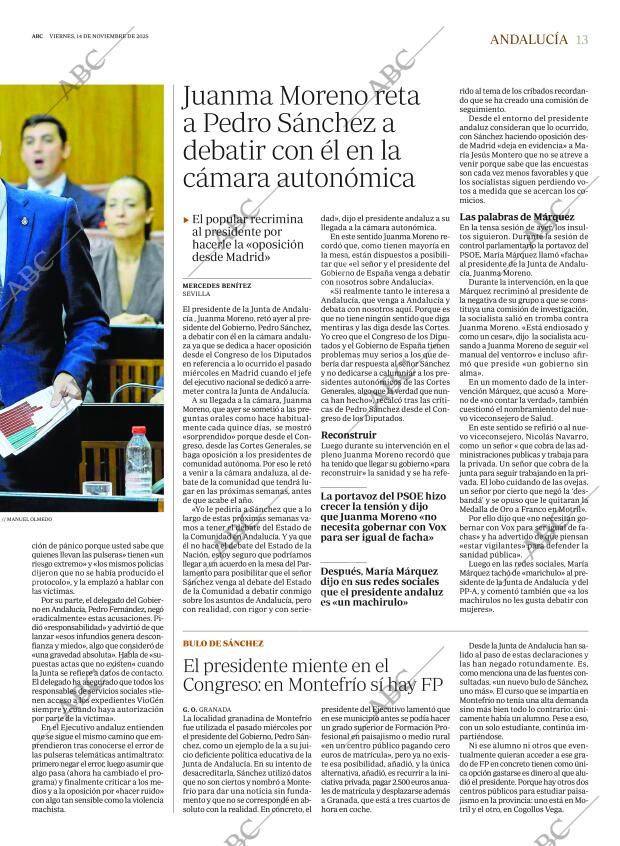 ABC CORDOBA 14-11-2025 página 13