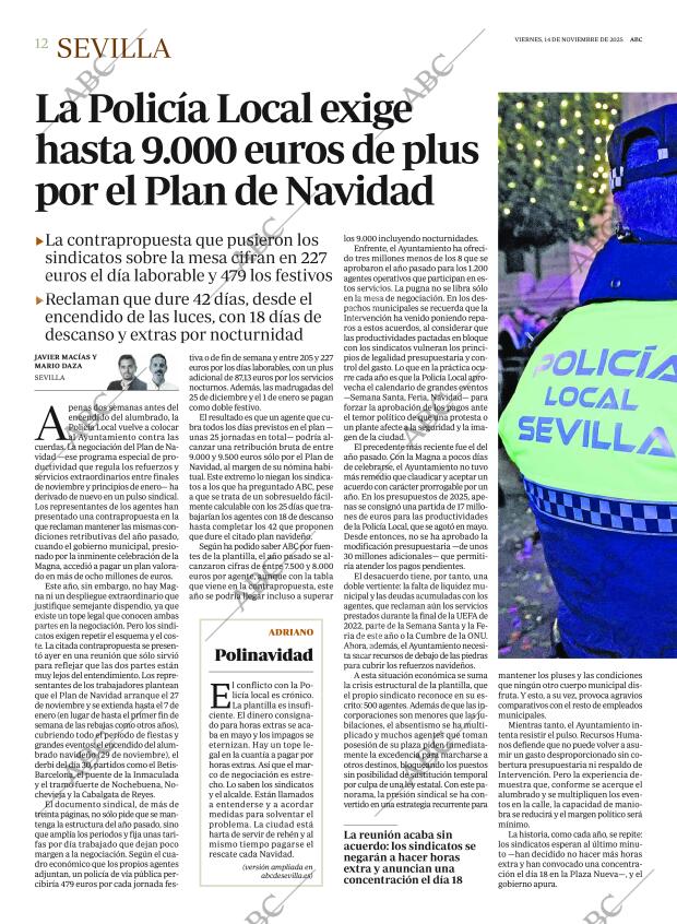 ABC SEVILLA 14-11-2025 página 12
