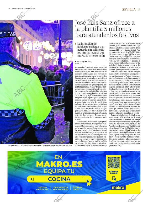 ABC SEVILLA 14-11-2025 página 13