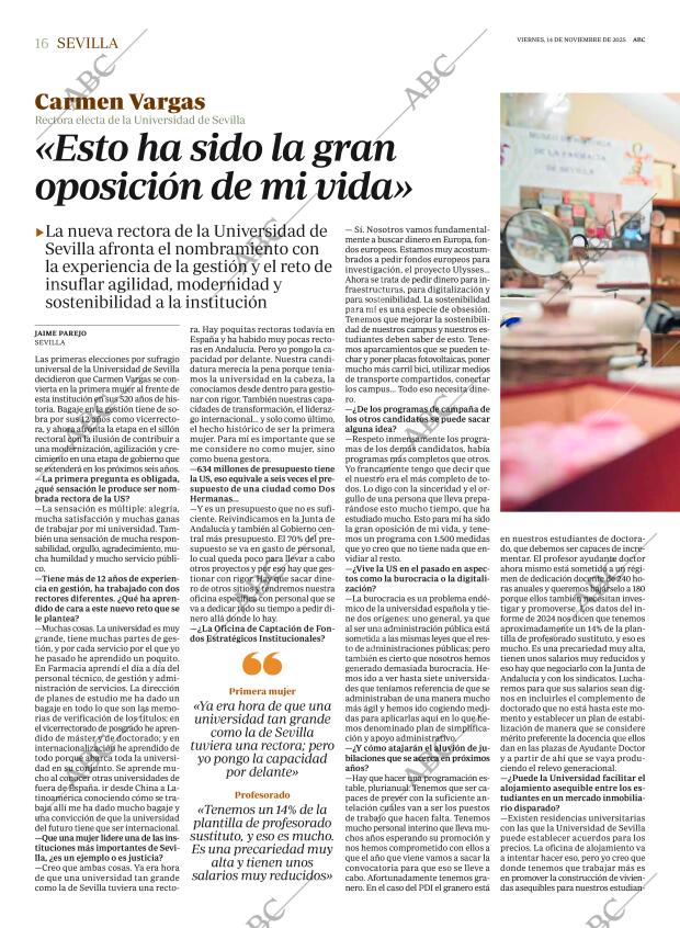 ABC SEVILLA 14-11-2025 página 16