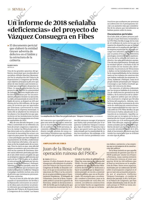 ABC SEVILLA 14-11-2025 página 18