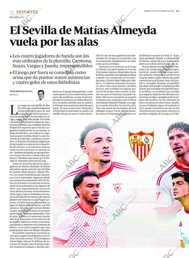 ABC SEVILLA 14-11-2025 página 62