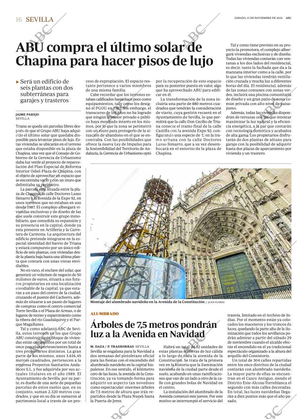 ABC SEVILLA 15-11-2025 página 16