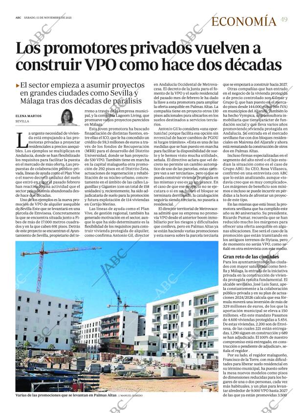 ABC SEVILLA 15-11-2025 página 49