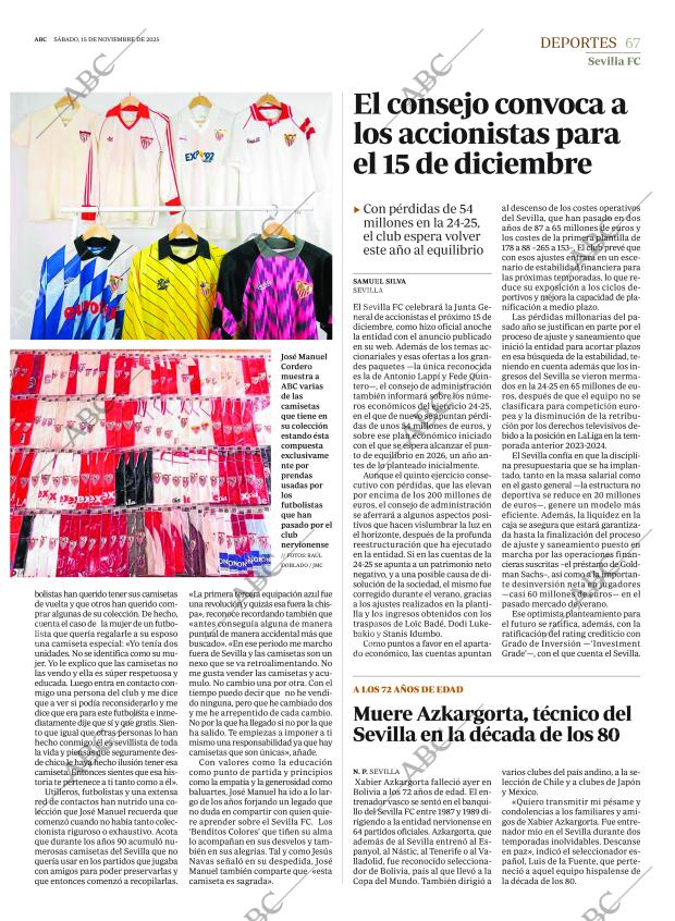 ABC SEVILLA 15-11-2025 página 67