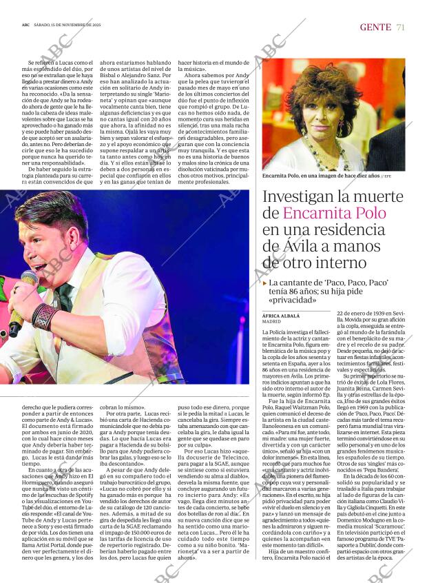 ABC SEVILLA 15-11-2025 página 71