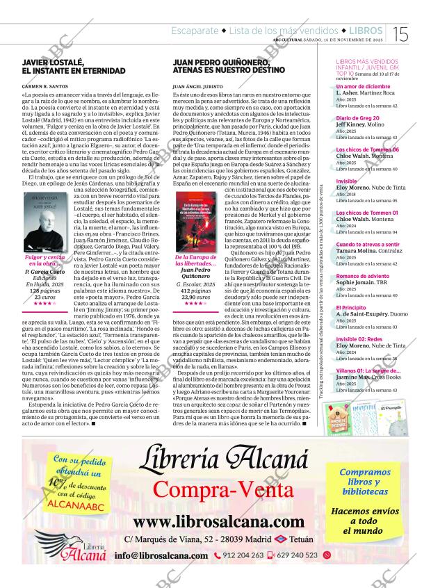 CULTURAL MADRID 15-11-2025 página 15