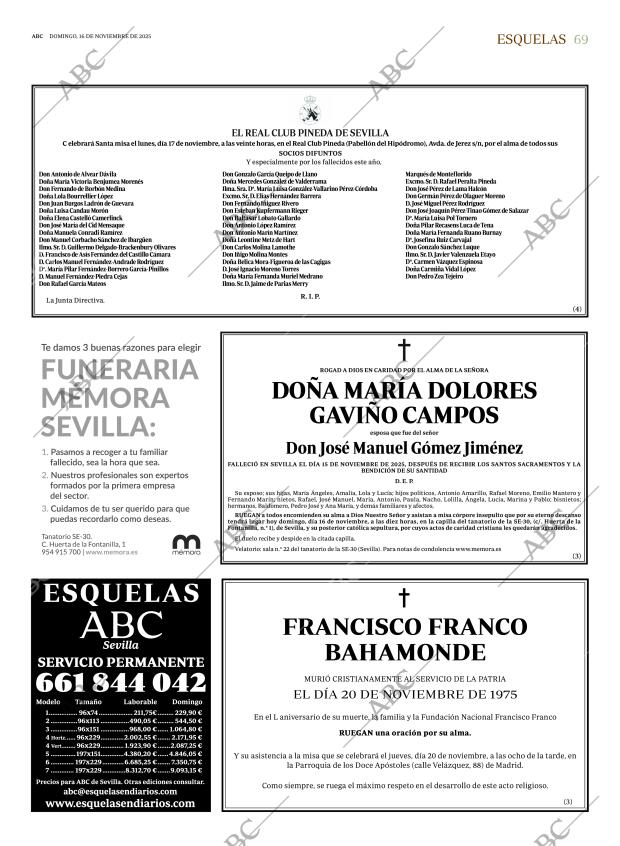 ABC SEVILLA 16-11-2025 página 69
