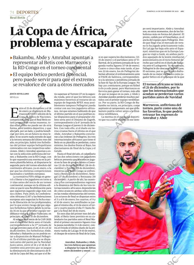 ABC SEVILLA 16-11-2025 página 74