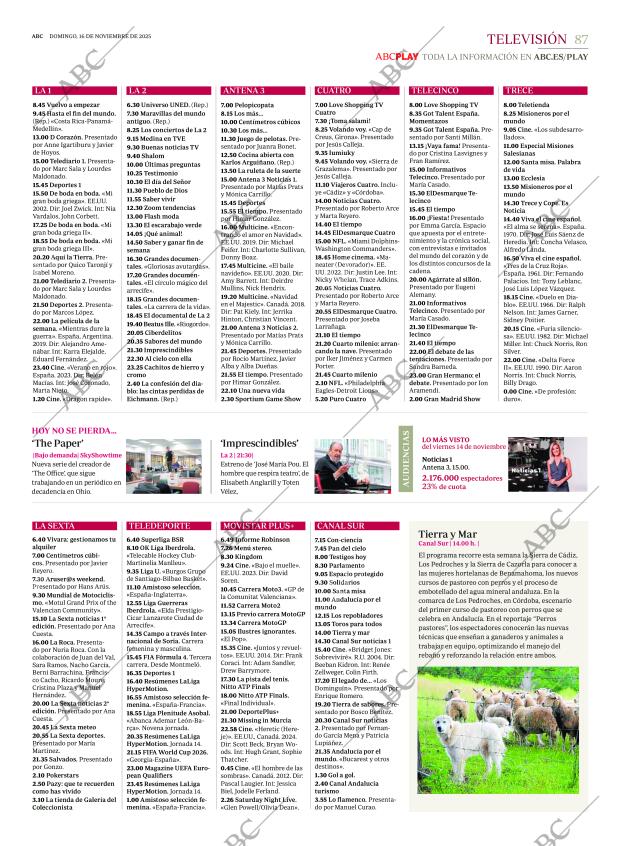 ABC SEVILLA 16-11-2025 página 87