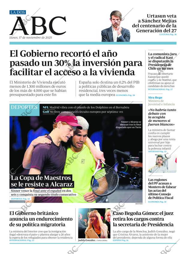 ABC MADRID 17-11-2025 página 2