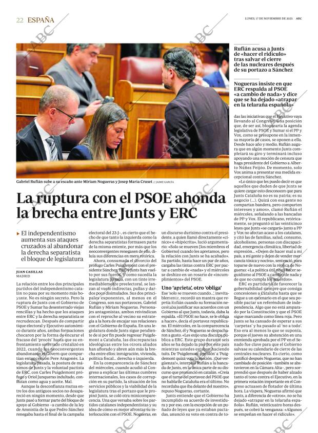 ABC MADRID 17-11-2025 página 22