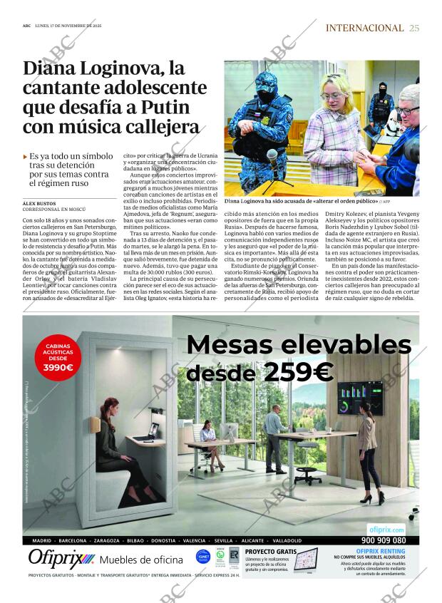 ABC MADRID 17-11-2025 página 25