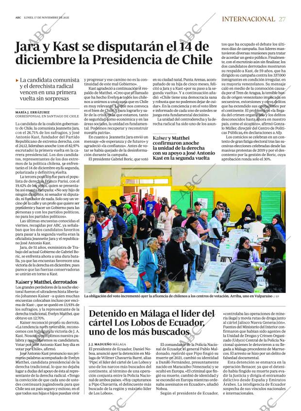 ABC MADRID 17-11-2025 página 27