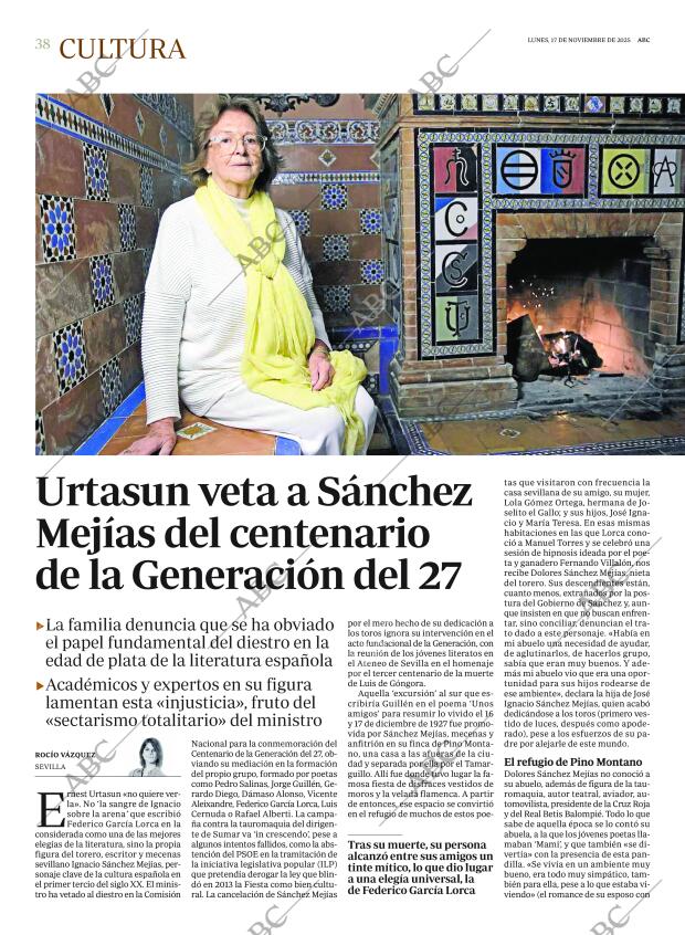 ABC MADRID 17-11-2025 página 38