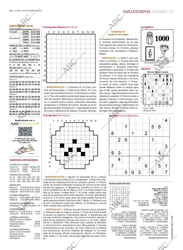 ABC MADRID 17-11-2025 página 57