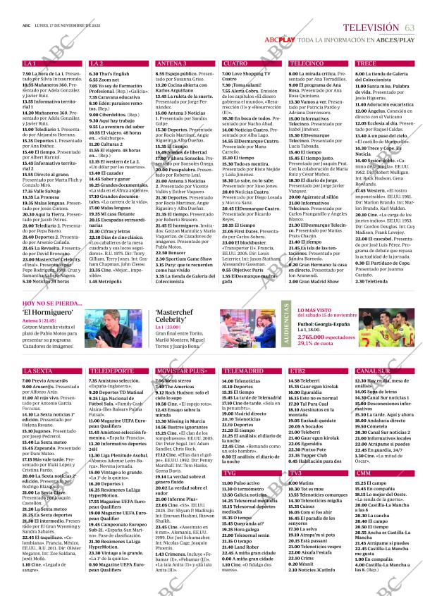 ABC MADRID 17-11-2025 página 63
