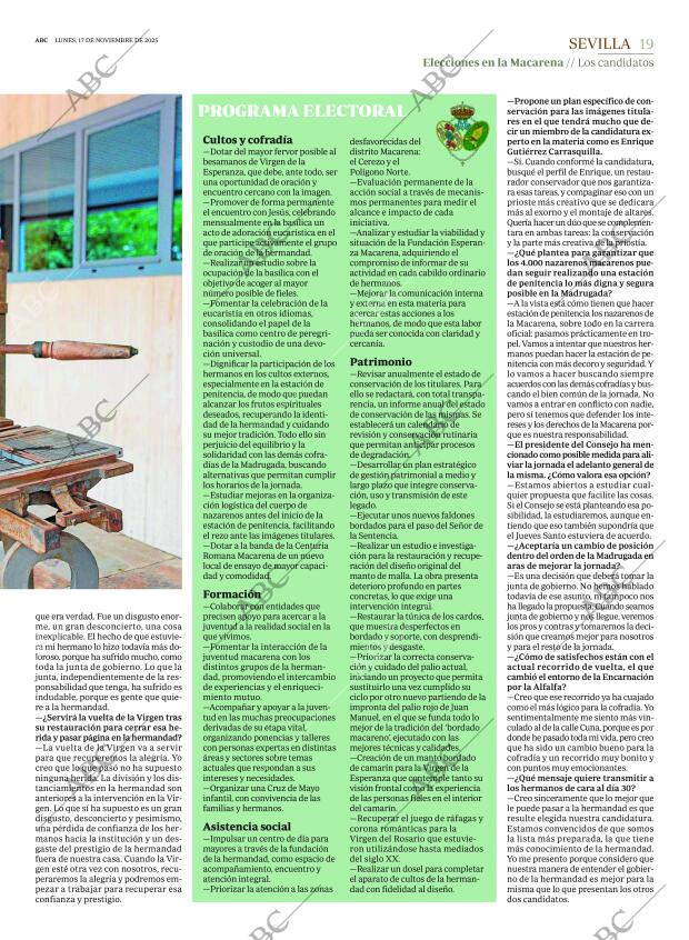 ABC SEVILLA 17-11-2025 página 19