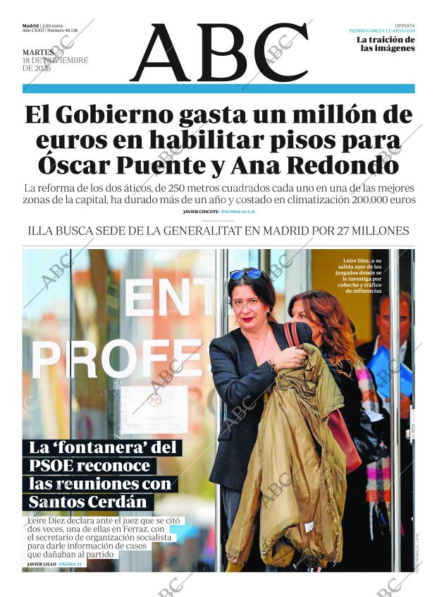 ABC MADRID 18-11-2025 página 1