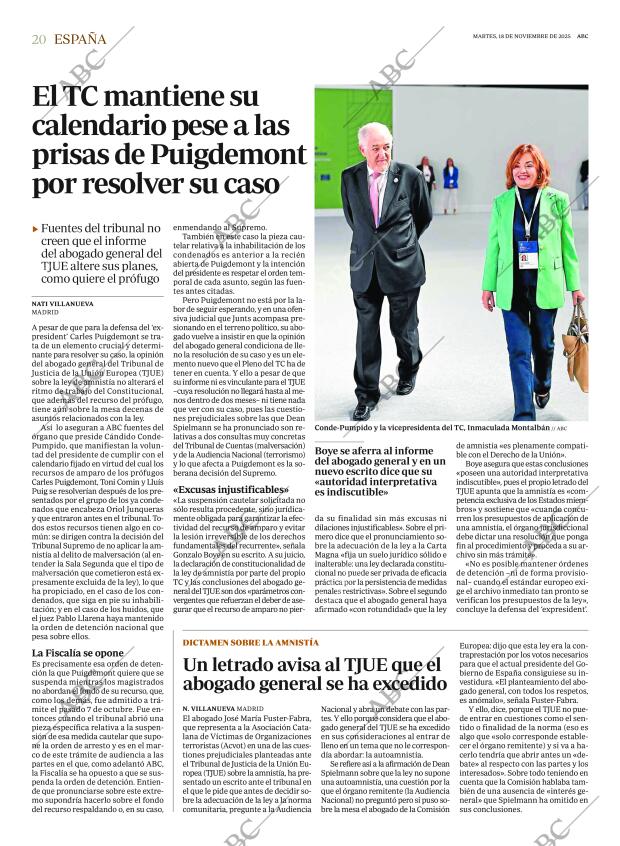 ABC MADRID 18-11-2025 página 20