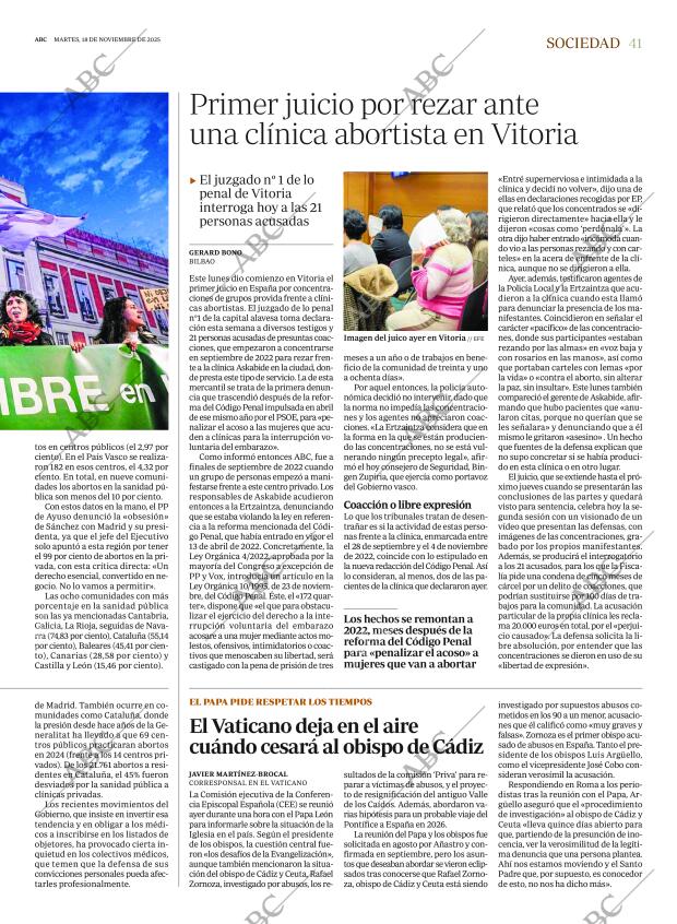 ABC MADRID 18-11-2025 página 41