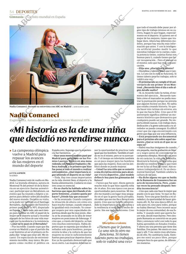 ABC MADRID 18-11-2025 página 54