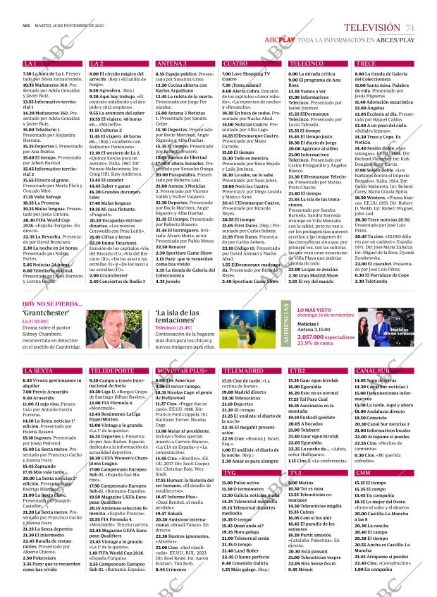 ABC MADRID 18-11-2025 página 71