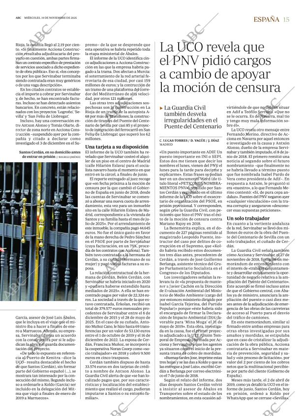 ABC MADRID 19-11-2025 página 15