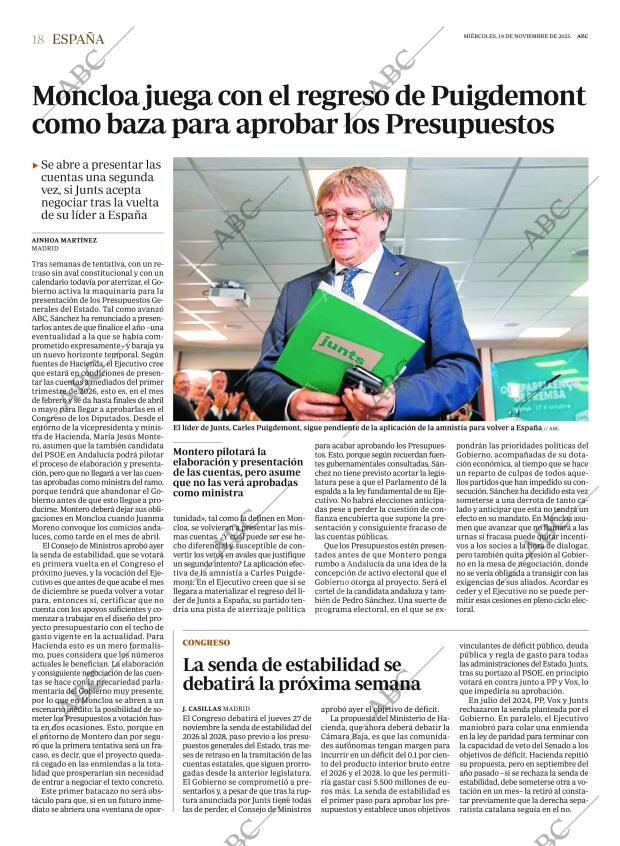 ABC MADRID 19-11-2025 página 18