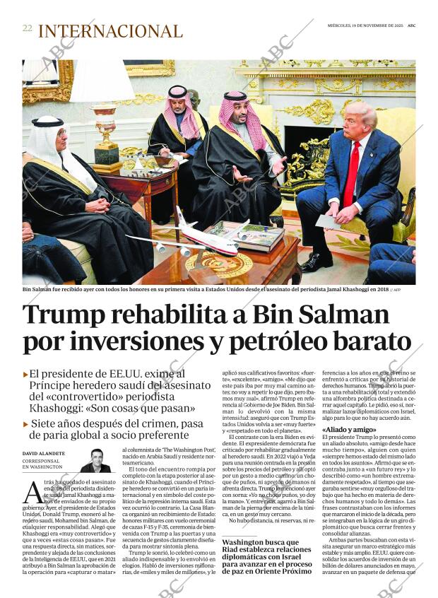 ABC MADRID 19-11-2025 página 22