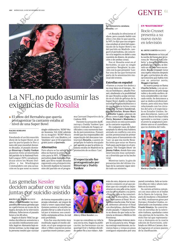 ABC MADRID 19-11-2025 página 61