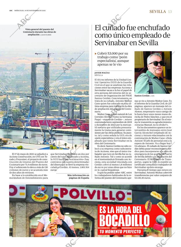 ABC SEVILLA 19-11-2025 página 13