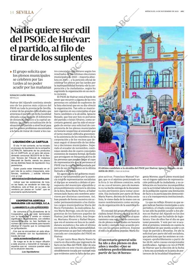 ABC SEVILLA 19-11-2025 página 14