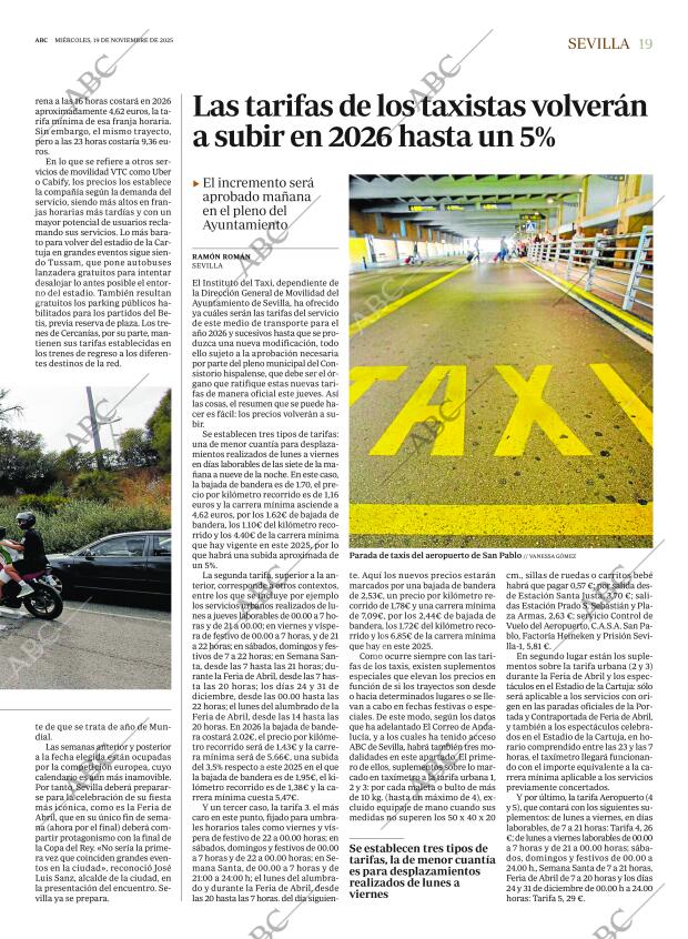 ABC SEVILLA 19-11-2025 página 19
