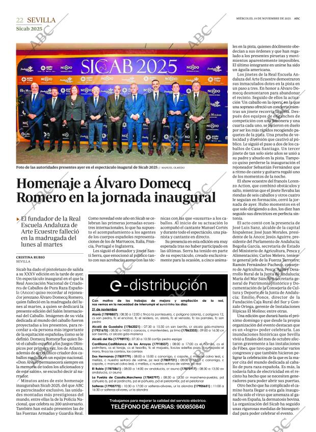ABC SEVILLA 19-11-2025 página 22