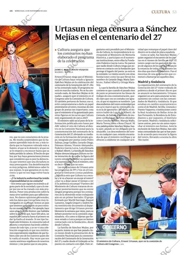 ABC SEVILLA 19-11-2025 página 53