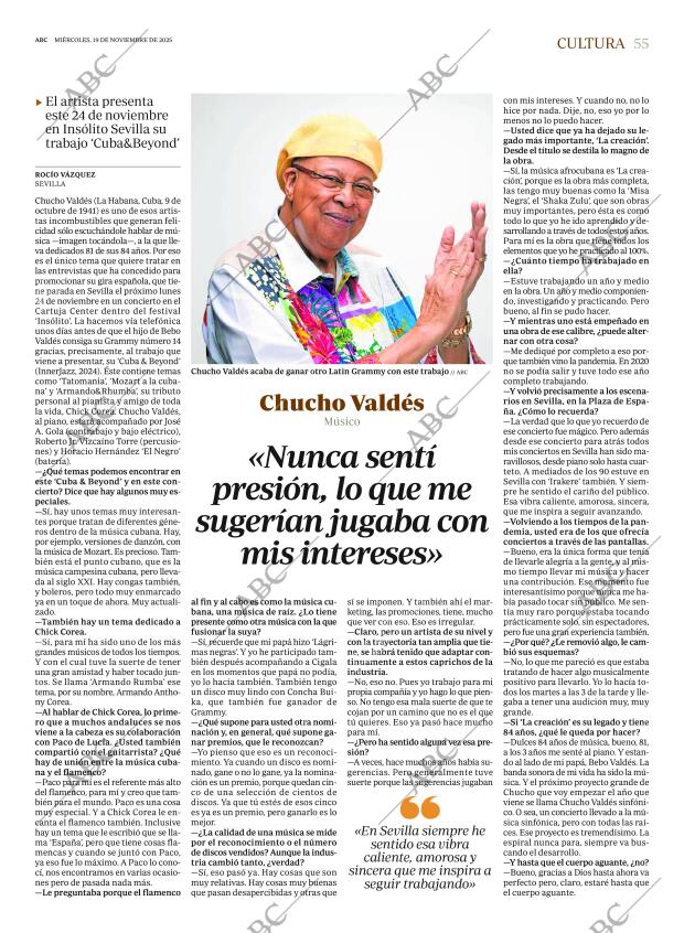 ABC SEVILLA 19-11-2025 página 55