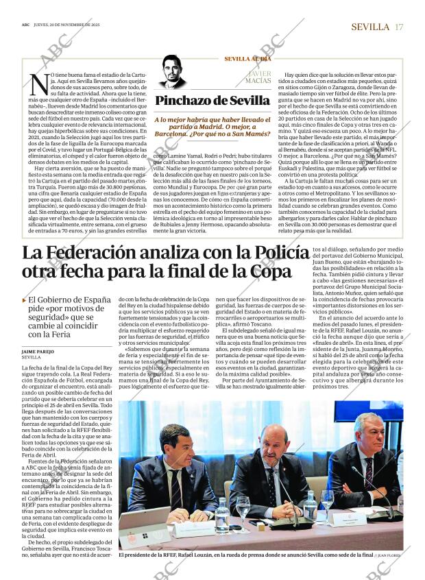 ABC SEVILLA 20-11-2025 página 17