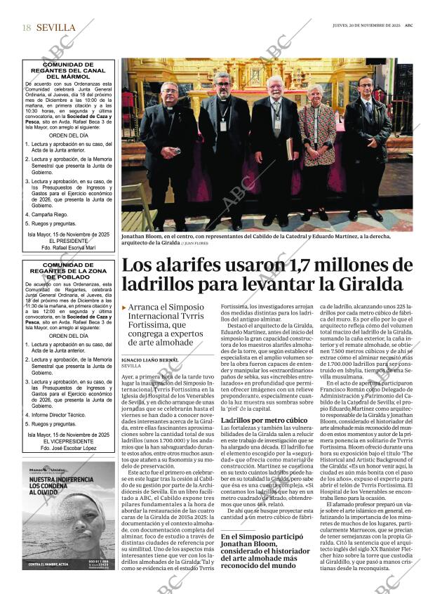ABC SEVILLA 20-11-2025 página 18